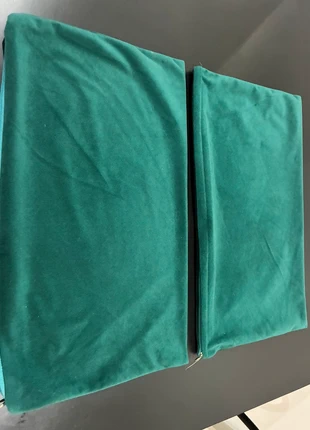 Lot de 2 housses de coussin vert émeraude velours 49x27 cm, état: Très bon état, taille: 30 x 50 cm, 6,00 €, 7,00 € Protection acheteurs incluse