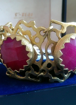 Bracelet oversized couture cabochons, merk: Vintage Chic, staat: Heel goed, € 68,00, € 72,10 inclusief Kopersbescherming Pro