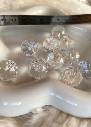 Perles à facettes en verre cristal, condizioni: Ottime, €2.00, €2.80 include la Protezione acquisti