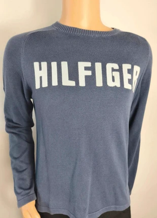 Pull fin col rond Tommy Hilfiger denim bleu marine taille M, brand: Tommy Hilfiger, condition: Very good, size: M, €14.99, €16.44 includes Buyer Protection