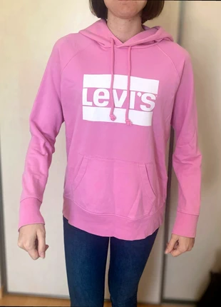 Sweat à capuche Levis rose taille S très bon état, marke: Levi's, zustand: Sehr gut, größe: S / 36 / 8, 19,90 €, 21,60 € inklusive Vinted-Käuferschutz