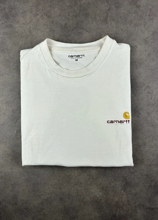 T-shirt Carhartt Blanc Manche Courte Taille M Shirts Wip T-shirts Tshirt A028 Logo brodé Wave, brand: Carhartt, condition: Very good, size: M, €34.99, €37.44 includes Buyer Protection
