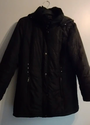 Parka noir avec capuche T.46 Spatial, marca: Spatial, estado: Muito bom, tamanho: XXXL / 46 / 18, €13.00, €14.35 inclui Proteção do Comprador