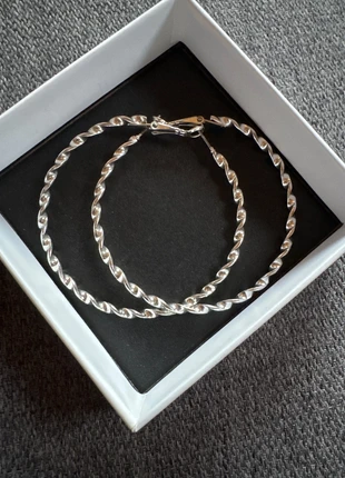 Créoles argentées, condition: New without tags, €5.00, €5.95 includes Buyer Protection