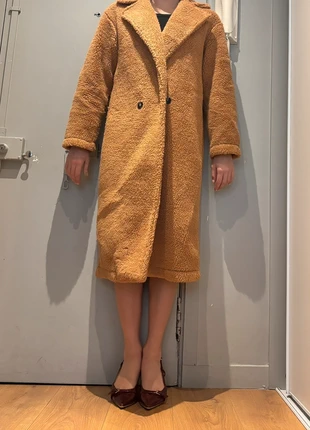 Manteau teddy long, marque: Shein, état: Très bon état, taille: S / 36 / 8, 7,00 €, 8,05 € Protection acheteurs incluse