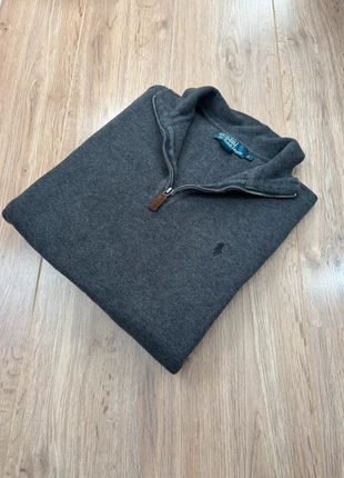 Pull 1/4 zip Ralph Lauren | gris Anthracite - Logo noir | Taille S | 100% Coton, marca: Ralph Lauren, estado: Muy bueno, tamaño: S, 60,00 €, 63,70 € Protección al comprador incluida
