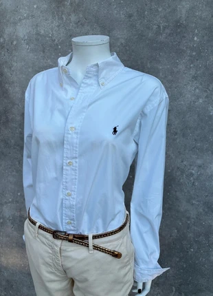 Chemise Ralph Lauren Blanche - Cavalier Bleu - Taille L, marca: Ralph Lauren, estado: Muito bom, tamanho: L / 40 / 12, €54.90, €58.35 inclui Proteção do Comprador
