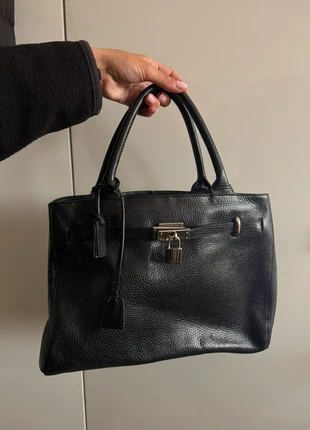 Real leather black padlock handbag by RI2K, brand: RI2K, condition: Very good, £30.00, £32.20 includes Buyer Protection