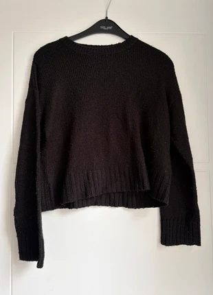 Pull noir en maille, marque: New Look, état: Bon état, taille: S / 36 / 8, 3,00 €, 3,85 € Protection acheteurs incluse