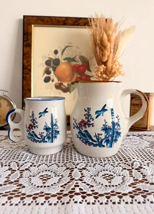 Pichet et Tasse en grès moucheté Vintage, marke: Vintage Boutique, zustand: Sehr gut, 10,00 €, 11,20 € inklusive Vinted-Käuferschutz