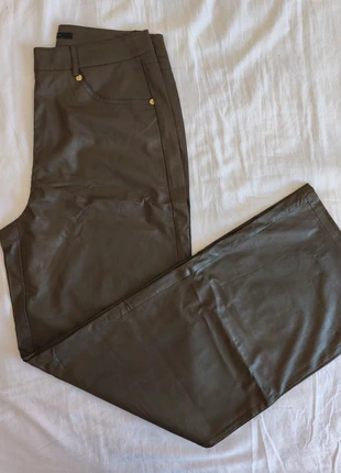 Pantaloni donna, pantaloni ecopelle, marroni, pantaloni taglia M, merk: ONLY, staat: Nieuw zonder prijskaartje, maat: M / 38 / 10, € 8,50, € 9,63 inclusief Kopersbescherming