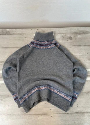 Pull d’hiver femme à col roulé vintage 00s taille S couleur gris rose à motifs 100% laine, brand: Vintage Dressing, condition: Very good, size: S / 36 / 8, €15.99, €17.49 includes Buyer Protection Pro