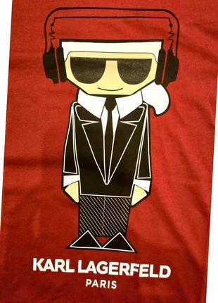 Karl Lagerfeld - T-shirt Rouge - Taille L, merk: Karl Lagerfeld, staat: Heel goed, maat: L, € 28,00, € 30,10 inclusief Kopersbescherming