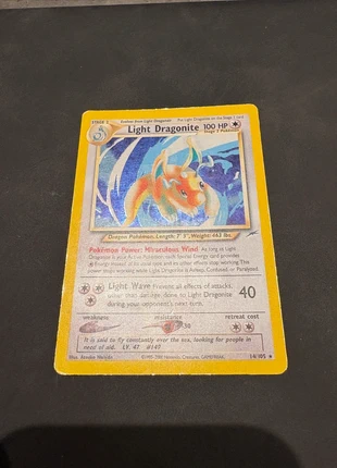 Light Dragonite – Neo Destiny (Light Played), merk: Pokémon, staat: Goed, € 95,00, € 100,45 inclusief Kopersbescherming