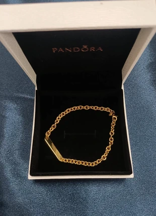 Bracelet Pandora doré 19cm taille L état excellent, brand: Pandora, condition: Very good, €25.00, €26.95 includes Buyer Protection