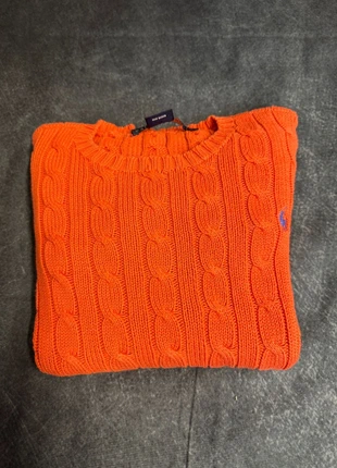 Ralph Lauren Cable Knit • Orange • Größe S, merk: Ralph Lauren, staat: Heel goed, maat: S, € 40,00, € 42,70 inclusief Kopersbescherming