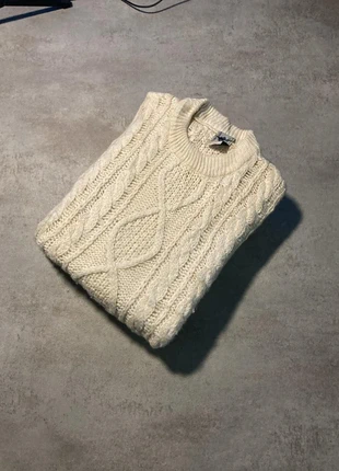 Pull Aran Vintage Irish Wool en 100% pure laine Beige en maille torsadée taille Xl, brand: Vintage Dressing, condition: Very good, size: XL, €29.99, €32.19 includes Buyer Protection