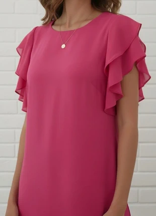 Orsay Fuchsia Pink Ruffle Flutter Sleeve Shift Dress Size 40 EU (New with Tags), marke: ORSAY, zustand: Neu, mit Etikett, größe: L / 40 / 12, 27,00 €, 28,55 € inklusive Vinted-Käuferschutz