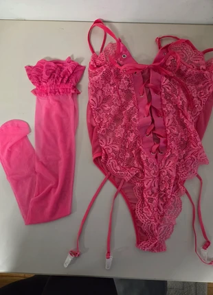 Lingerie sxy en dentelle – Body une pièce avec porte-jarretelles, brand: Cozyan, condizioni: Nuovo senza cartellino, €6.00, €7.00 include la Protezione acquisti