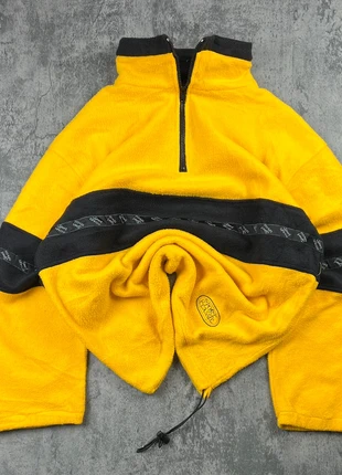 Vintage 90s 80s 70s - Crazy  Fleece – Yellow & Black Half Zip – Retro Style – Size L, brand: Vintage Dressing, condition: Very good, size: L, €35.00, €37.45 includes Buyer Protection