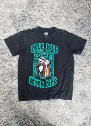 T-shirt Vintage "True Love Never Dies" Disney Tim Burton's The Nightmare Before Christmas Jack Sally, marca: Vintage Dressing, estado: Muito bom, tamanho: M, €8.00, €9.10 inclui Proteção do Comprador Pro