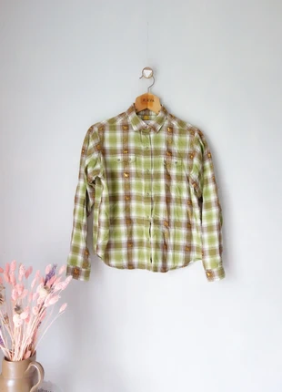 Chemise à carreaux et chevaux dorés texane western vintage T.42, brand: Vintage Dressing, condition: Very good, size: XL / 42 / 14, €17.00, €18.55 includes Buyer Protection Pro