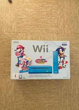 Console Wii bleu mario&Sonic, brand: Nintendo, condition: Good, €80.00, €84.70 includes Buyer Protection