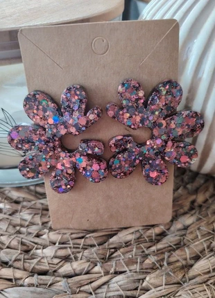 Boucles d'oreilles Demi Fleurs, état: Très bon état, 5,00 €, 5,95 € Protection acheteurs (Pro) incluse