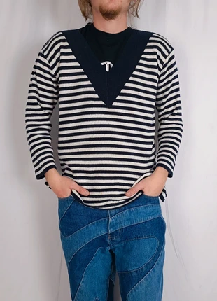 Marinière vintage made in France pull-over knit jumper, brand: Vintage Dressing, condition: Good, size: M / 38 / 10, €5.00, €5.95 includes Buyer Protection