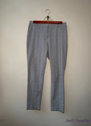 Pantalon carreaux H&M femme Prince de Galles gris 40, marque: H&M, état: Très bon état, taille: L / 40 / 12, 9,00 €, 10,15 € Protection acheteurs incluse