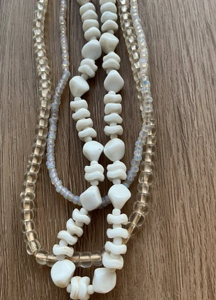 Ketting glaskralen 3 stuks, staat: Nieuw zonder prijskaartje, € 6,00, € 7,00 inclusief Kopersbescherming