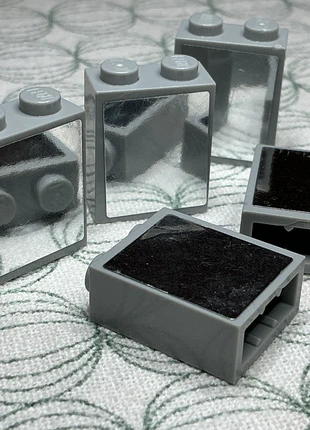Lego Brick 1x2x3 with Silver Mirror Pattern (Sticker) 5st., marque: LEGO, état: Bon état, taille: Taille unique, 1,00 €, 1,75 € Protection acheteurs (Pro) incluse