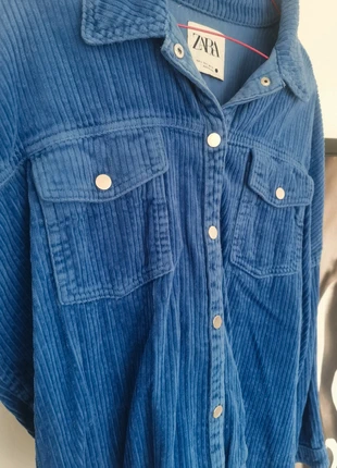 Chemise velour bleu, marque: Zara, état: Très bon état, taille: S / 36 / 8, 7,00 €, 8,05 € Protection acheteurs incluse