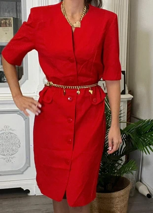 Abito Chemisier Chene – Vintage Anni ’80, 100% Super Lana Vergine, brand: Chêne, condizioni: Ottime, taglia: XL / IT 46 / EU 42, €36.00, €38.50 include la Protezione acquisti