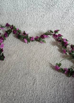 Artificial Purple Rose Flower Garland Vine Decoration – Set of 2, condition: New without tags, £2.40, £3.22 includes Buyer Protection Pro