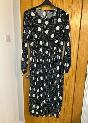 New Look Long Polka Dot Dress – Size 16, brand: New Look, condition: Very good, size: L / UK 16-18, £7.00, £8.05 includes Buyer Protection