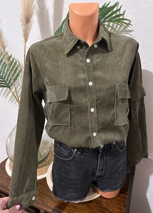 Chemise velours kaki taille M, condition: Very good, size: M / 38 / 10, €8.00, €9.10 includes Buyer Protection Pro