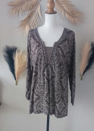 🌺 Magnifique tunique femme marron beige- M&S Mode - taille XL - TBE 🌺, marque: M&S Mode, état: Très bon état, taille: XL / 42 / 14, 6,00 €, 7,00 € Protection acheteurs incluse