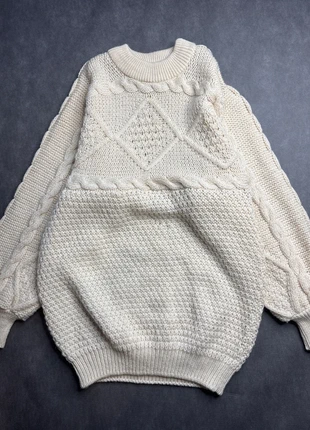 Pull en laine crew neck beige irish sweater 100% laine fait main, marque: Fait Main, état: Très bon état, taille: XL / 42 / 14, 25,00 €, 26,95 € Protection acheteurs (Pro) incluse