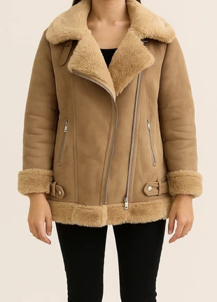 Blouson aviateur imitation peau retournée Stradivarius – Taille S (neuf sans étiquette), marke: Stradivarius, zustand: Neu, größe: S / 36 / 8, 20,00 €, 21,70 € inklusive Vinted-Käuferschutz