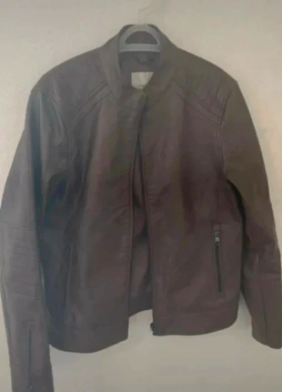 Blouson MANGO Man biker marron – simili cuir, zips, col montant, brand: Mango, condition: Very good, size: S, €22.00, €23.80 includes Buyer Protection