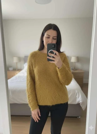 Ravissant pull hiver moutarde tout doux, brand: Boutique Parisienne, condition: Very good, size: One size, €7.00, €8.05 includes Buyer Protection