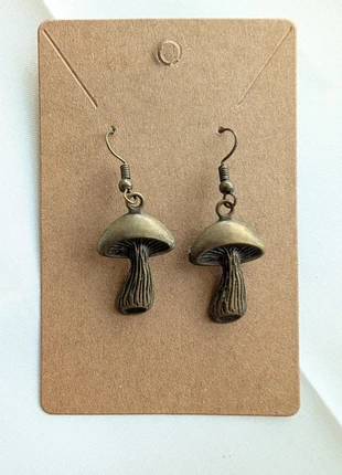 Bronze Mushroom Earrings – Vintage Cottagecore Jewellery, condition: Very good, £3.90, £4.80 includes Buyer Protection