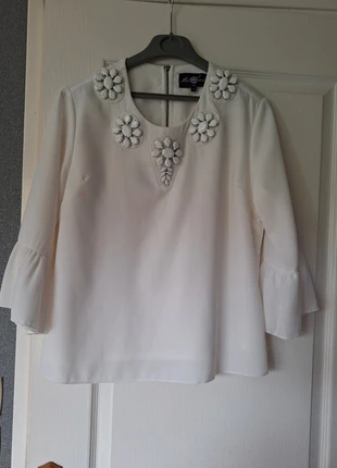 Jolie blouse blanche, brand: Miss June, condition: New without tags, size: L / 40 / 12, €15.00, €16.45 includes Buyer Protection