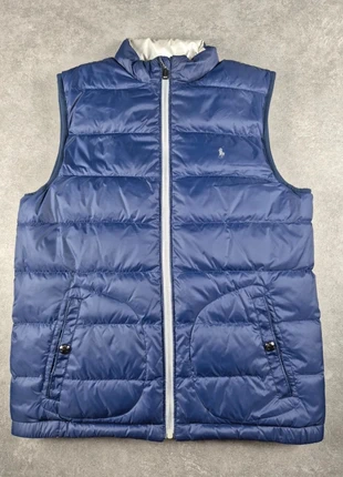 Doudoune Sans Manche Réversible Ralph Lauren Bleu et argenté Taille L, brand: Ralph Lauren, condizioni: Ottime, taglia: L, €65.00, €68.95 include la Protezione acquisti