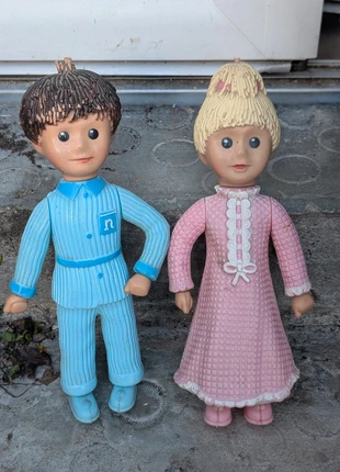 Poupées Vintage Pimprenelle et Nicolas (Bonne nuit les petits) - 30 cm - Articulées, marque: Pimprenelle et nicolas, état: Satisfaisant, 65,00 €, 68,95 € Protection acheteurs incluse