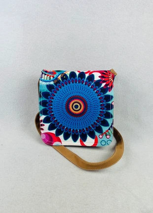 Sac Bandoulière Multicolore Motifs Géométriques Tissu Coton Y2K, brand: Vintage Dressing, condition: Very good, €23.90, €25.80 includes Buyer Protection Pro