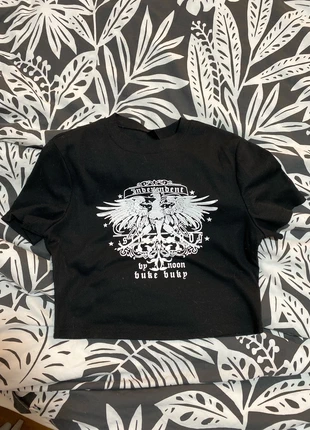 Crop top negro con dibujo, marque: Shein, état: Neuf sans étiquette, taille: M / 38 / 10, 1,50 €, 2,28 € Protection acheteurs incluse