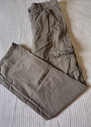Pantalón Ancho Cargo / Estilo Vaquero Color Caqui - Talla 36, marque: STR, état: Très bon état, taille: S / 36 / 8, 8,50 €, 9,63 € Protection acheteurs incluse