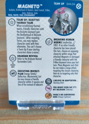 Heroclix Magneto Team Up 044.04, marca: HEROCLIX, estado: Muito bom, €5.00, €5.95 inclui Proteção do Comprador